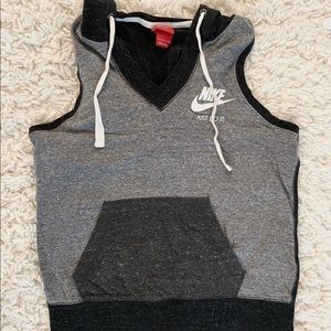Nike size small. Tank top hoodie.